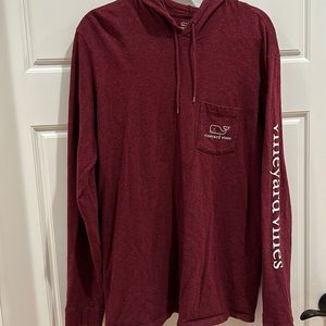Vineyard Vines, Long Sleeve Pocket Tee with Hoodie